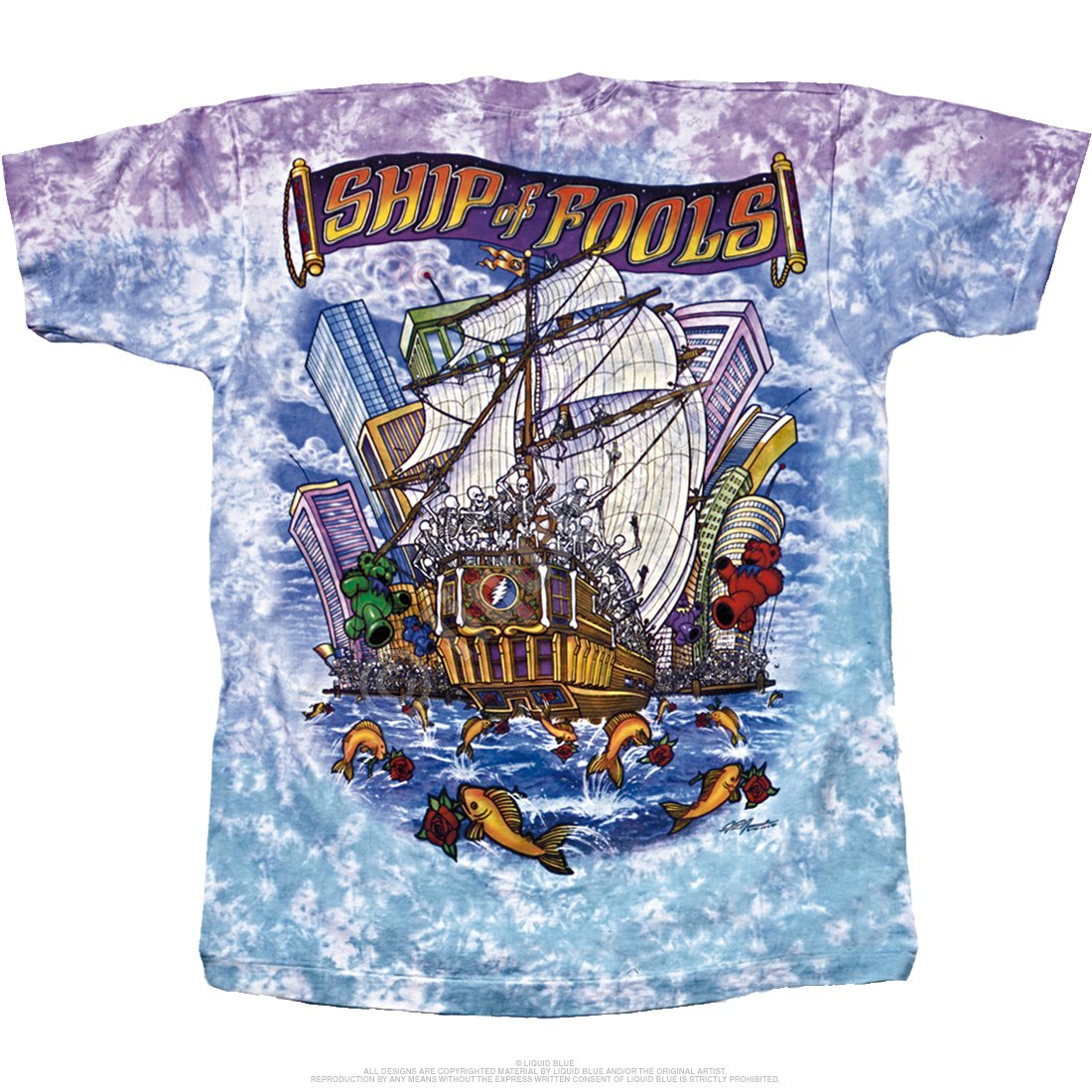 Grateful Dead Ship of Fools Tie-Dye T-Shirt – Silky Screens