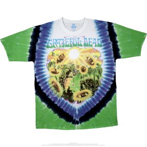 Grateful Dead Parachuting Bears Tie Dye T-Shirt Multi
