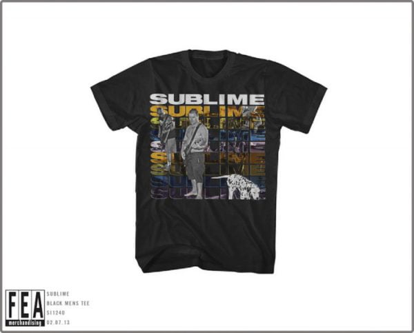 Sublime Multi Logo With Dog T-Shirt-0