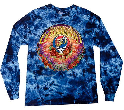 Grateful Dead 50th Anniversary Long Sleeve Tie Dye T-Shirt LT-500